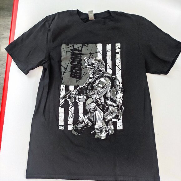 Redcon1 short sleeve T-shirt black with graphic design men's size S - Picture 1 of 8
